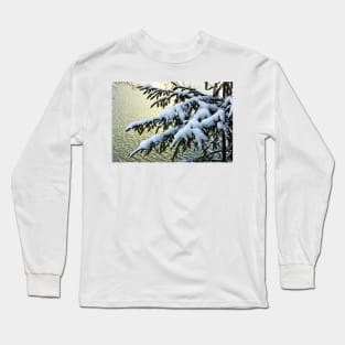 Snow on branches Long Sleeve T-Shirt